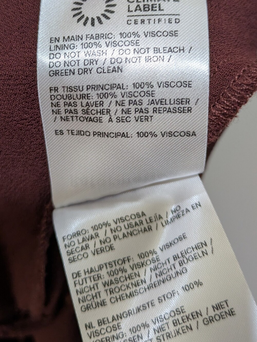 Reformation Lucine Chocolate Brown Lace Midi Dress Cocktail Viscose Size 6 - Picture 8 of 8